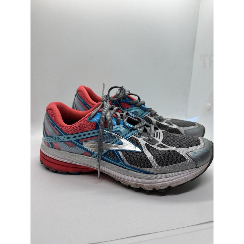 Brooks Ravenna 7 Women's Size‎ 8.5 Athletic Cross Train Aqua Coral Running Shoes